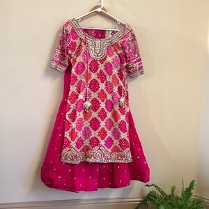 Indian Pakistani Garara dress.gently worn once .